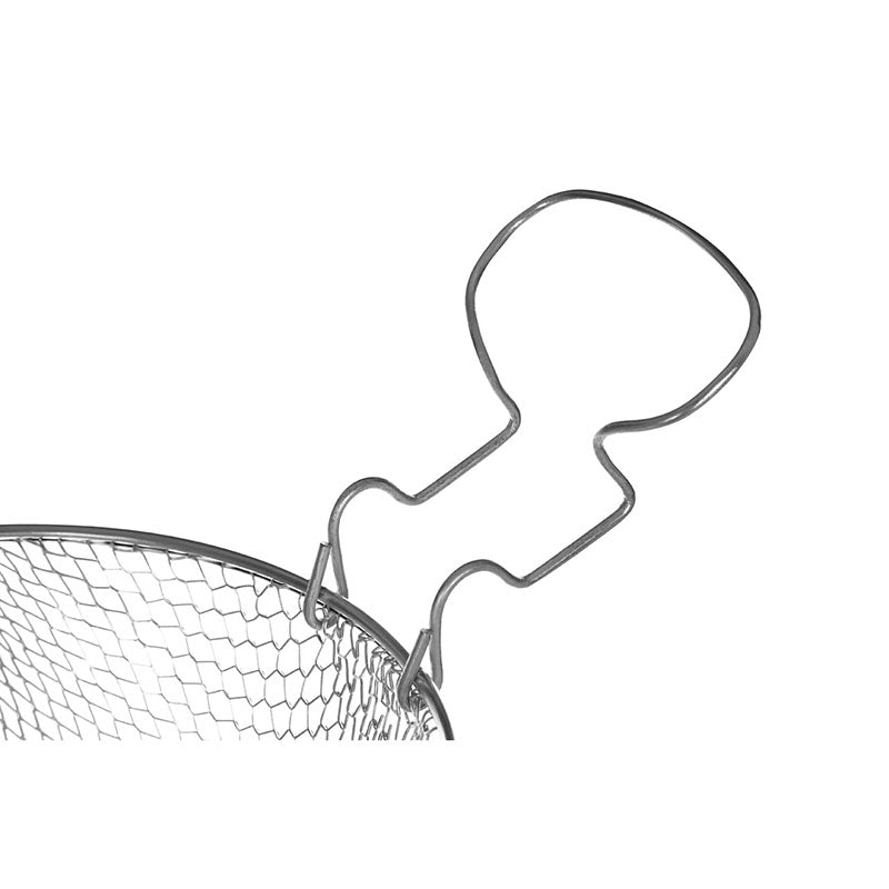 Silver Fryer Basket With Curved Handle
