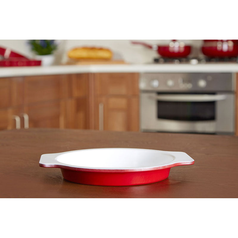 Ecocook Red Cake Tin With Handles - 27Cm
