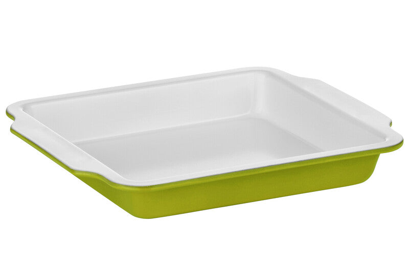Ecocook Lime Green Carbon Stee Baking Dish