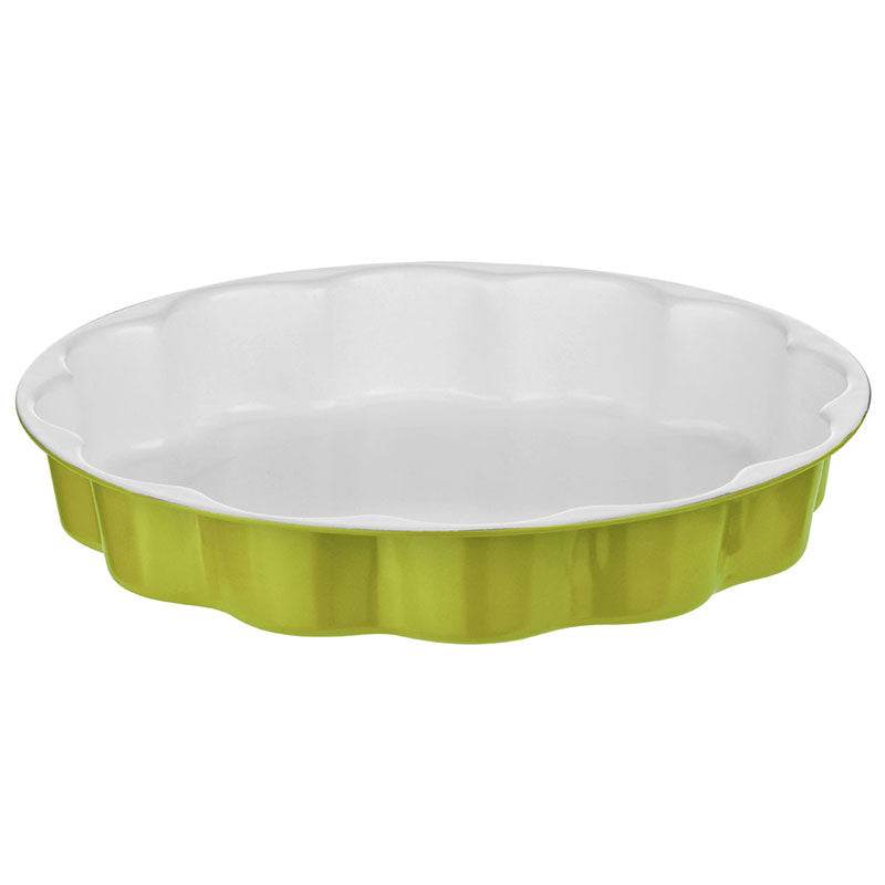 Ecocook Lime Green Flan Dish - Premier Home