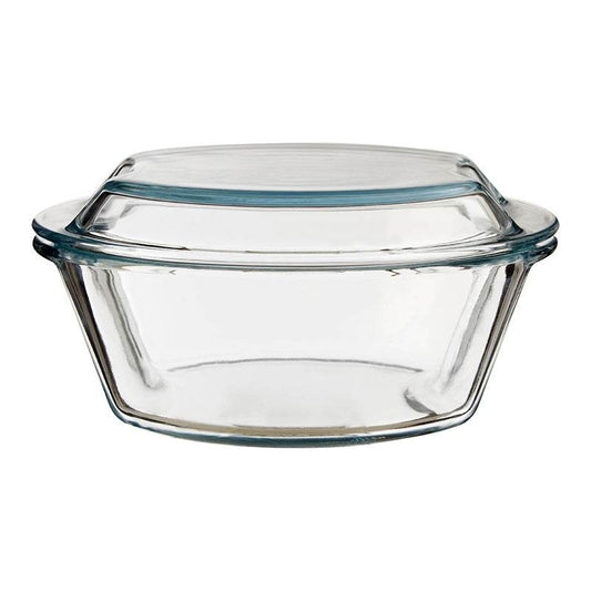 Large Round Glass Casserole Dish - Premier Home