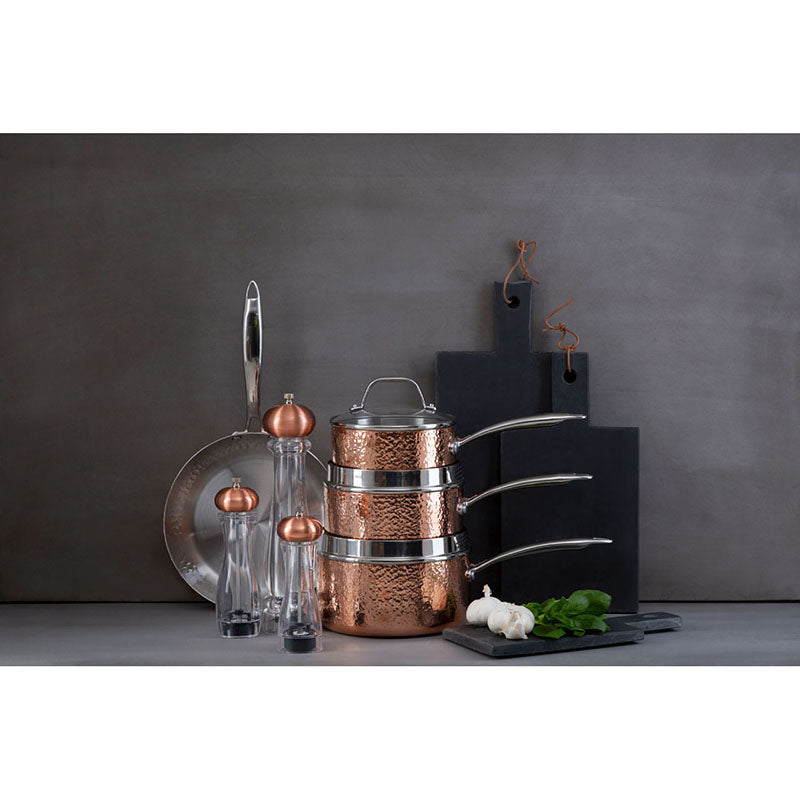 Minerva Large Hammered Saucepan