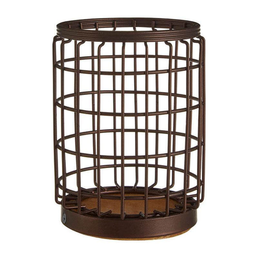 Vertex Round Bronze Coated Utensil Holder - Premier Home
