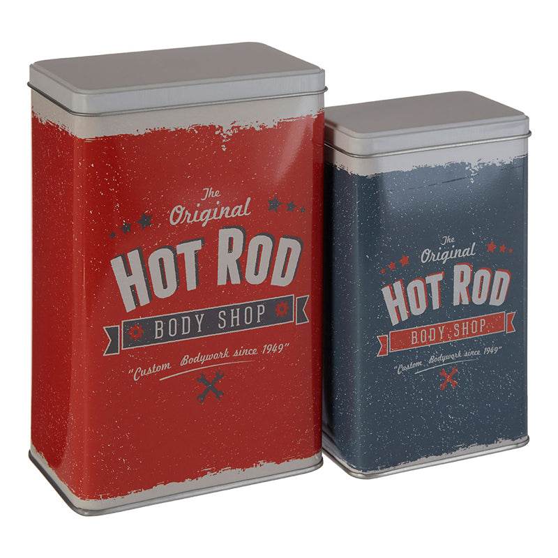 Hot Rod Storage Canisters - Set of 2 - Premier Home