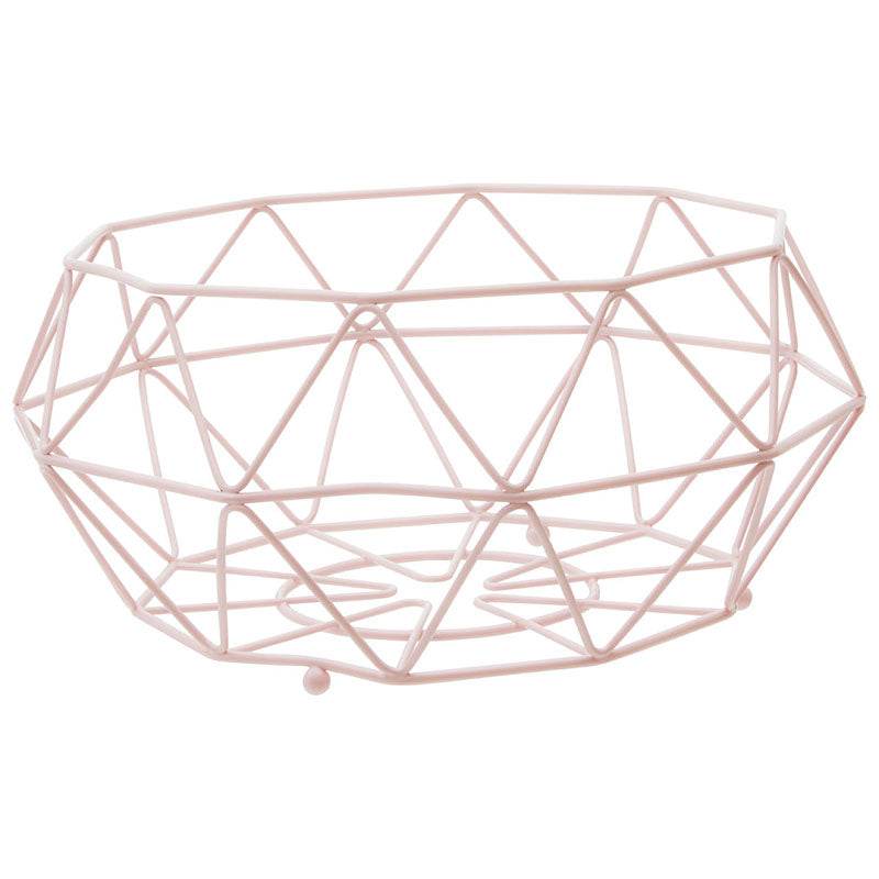 Vertex Pink Fruit Basket With Ball Feet - Premier Home