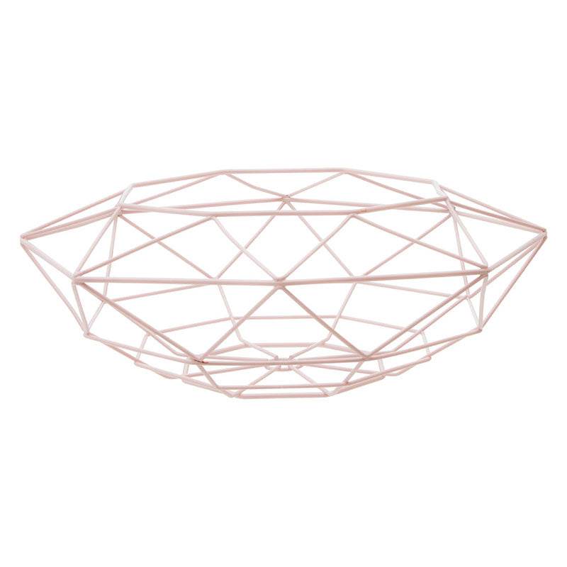 Vertex Pink Finish Fruit Basket - Premier Home