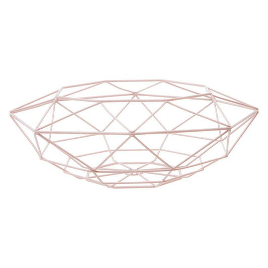 Vertex Pink Finish Fruit Basket - Premier Home