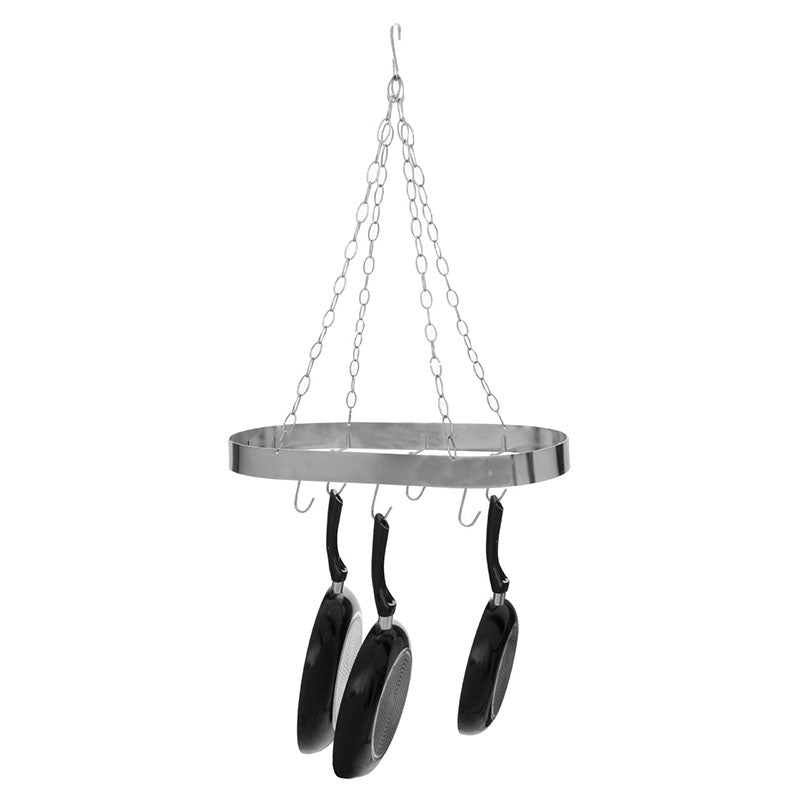 Matt Chrome Oval Ceiling Rack