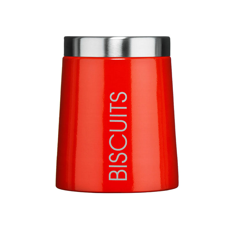 Madison Red Enamel Biscuit Canister