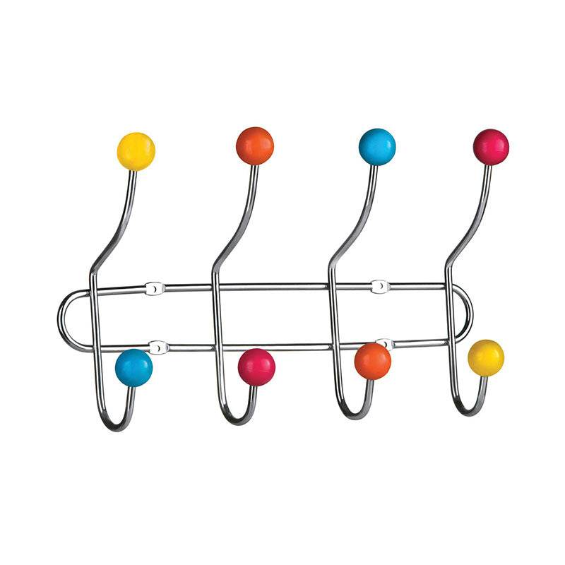 Multi Colour Plastic Balls 8 Hook Hanger - Premier Home