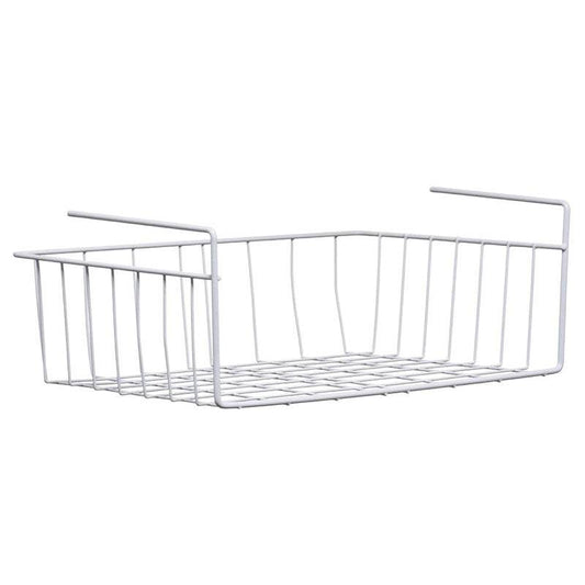 White Under Shelf Large Storage Basket - Premier Home