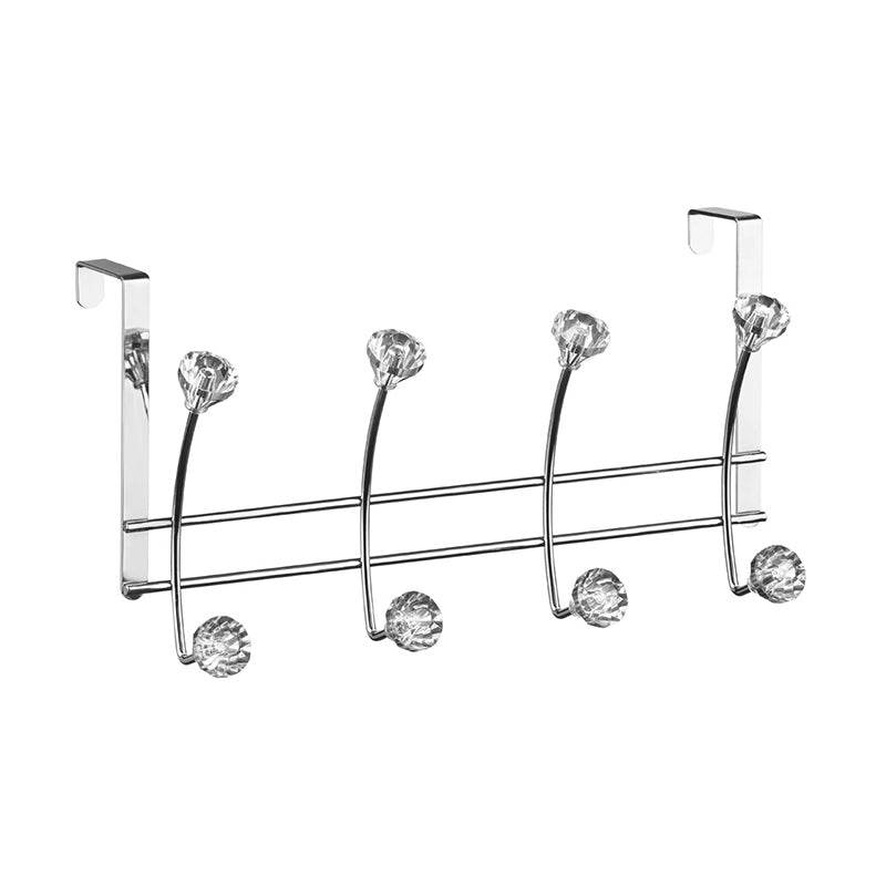 Over Door Clear Diamantes 8 Hook Hanger - Premier Home
