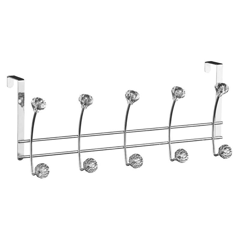 Over Door Clear Diamantes 10 Hook Hanger - Premier Home