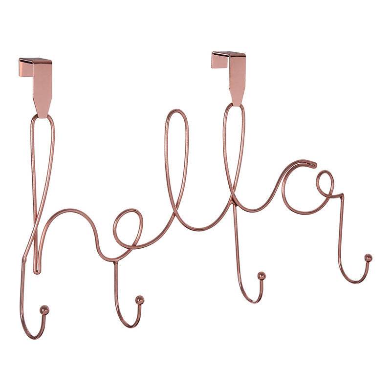 Hello 4 Hook Over Door Hanger - Premier Home