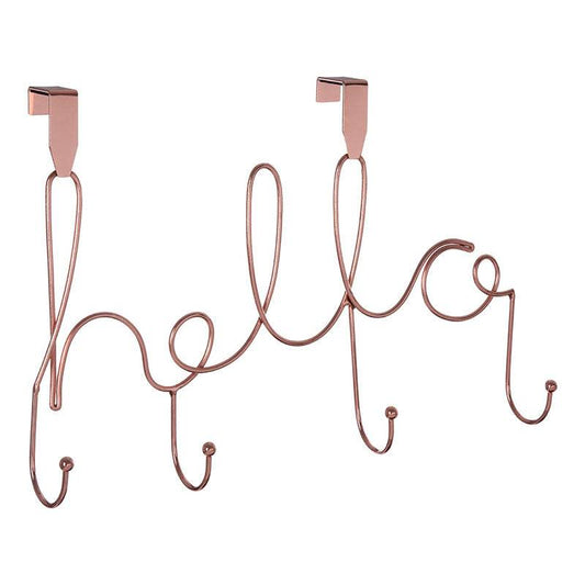 Hello 4 Hook Over Door Hanger - Premier Home