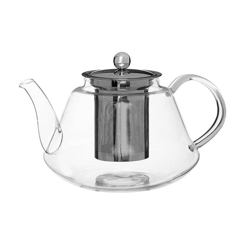 High Borosilicate Curved Teapot - 1200ml - Premier Home