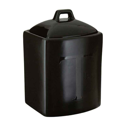 Black Text Tea Jar - Premier Home