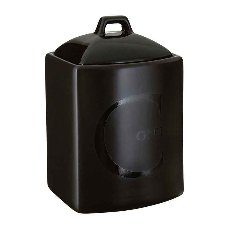 Black Text Coffee Jar - Premier Home