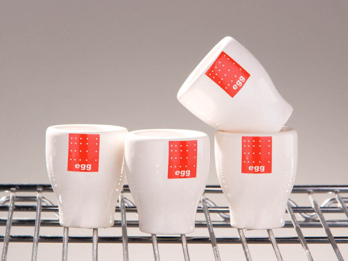 Red Tag Egg Cups - Set Of 4 - Premier Home