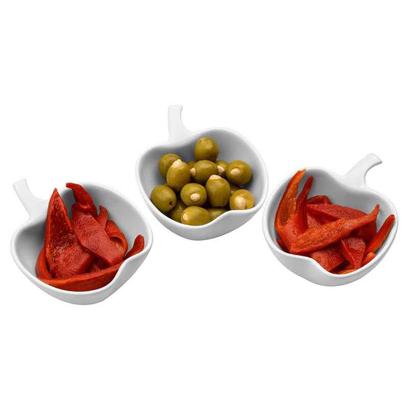 Apple Shape Serving Dishes - Set Of 3