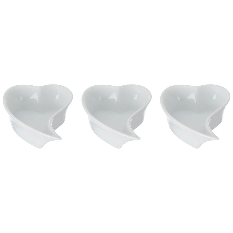 Heart Shape Serving Dishes - Set Of 3
