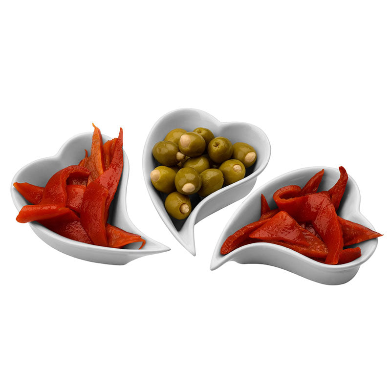 Heart Shape Serving Dishes - Set Of 3