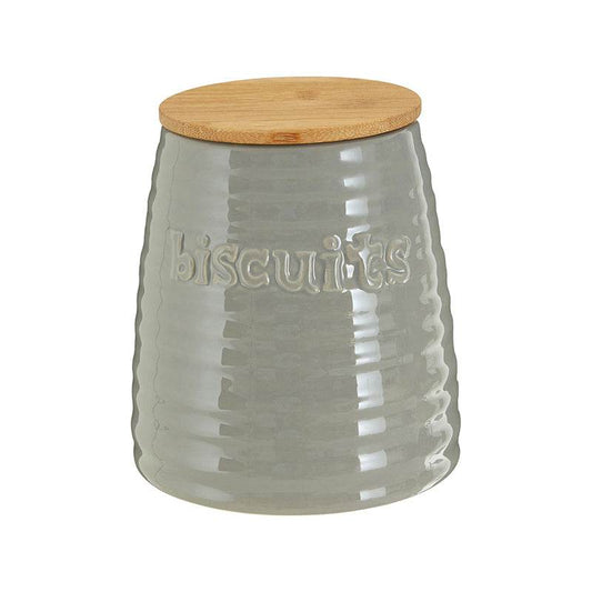 Winnie Grey Dolomite Biscuit Canister - Premier Home