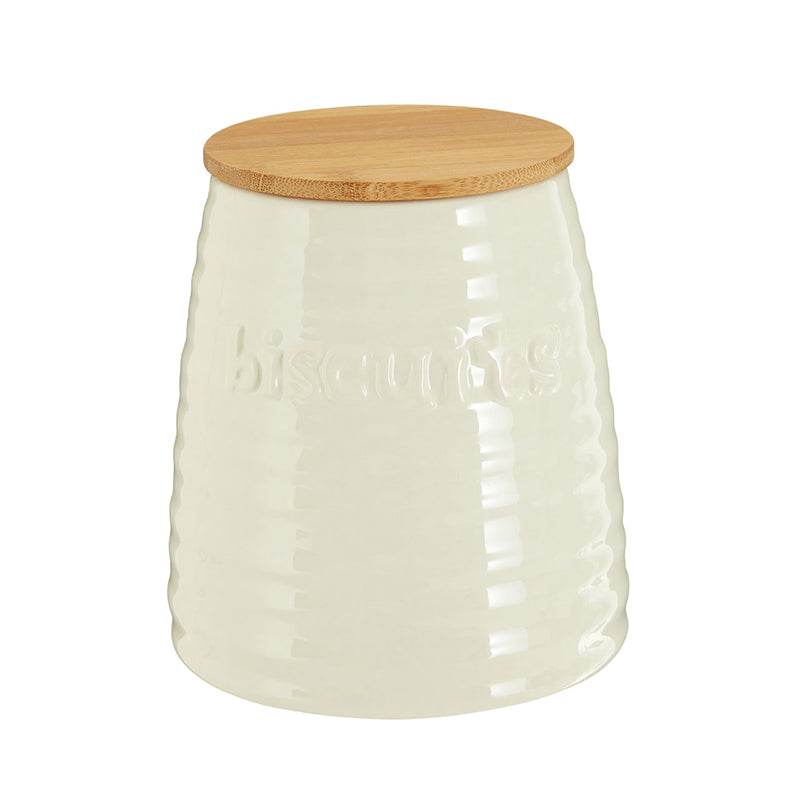 Winnie Cream Dolomite Biscuit Canister - Premier Home