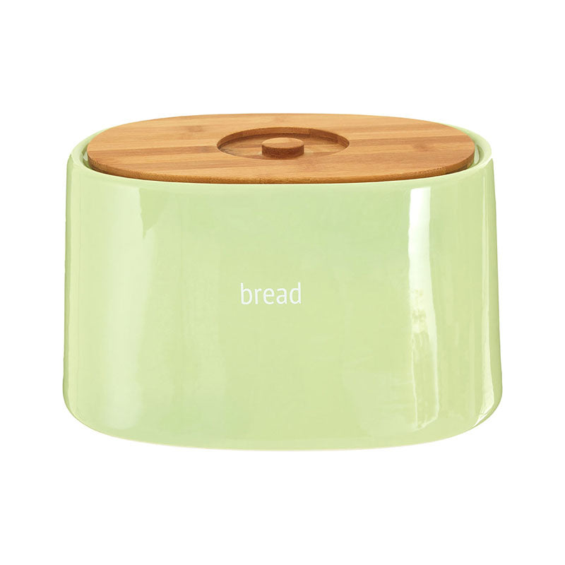 Fletcher Green Ceramic Bread Crock
