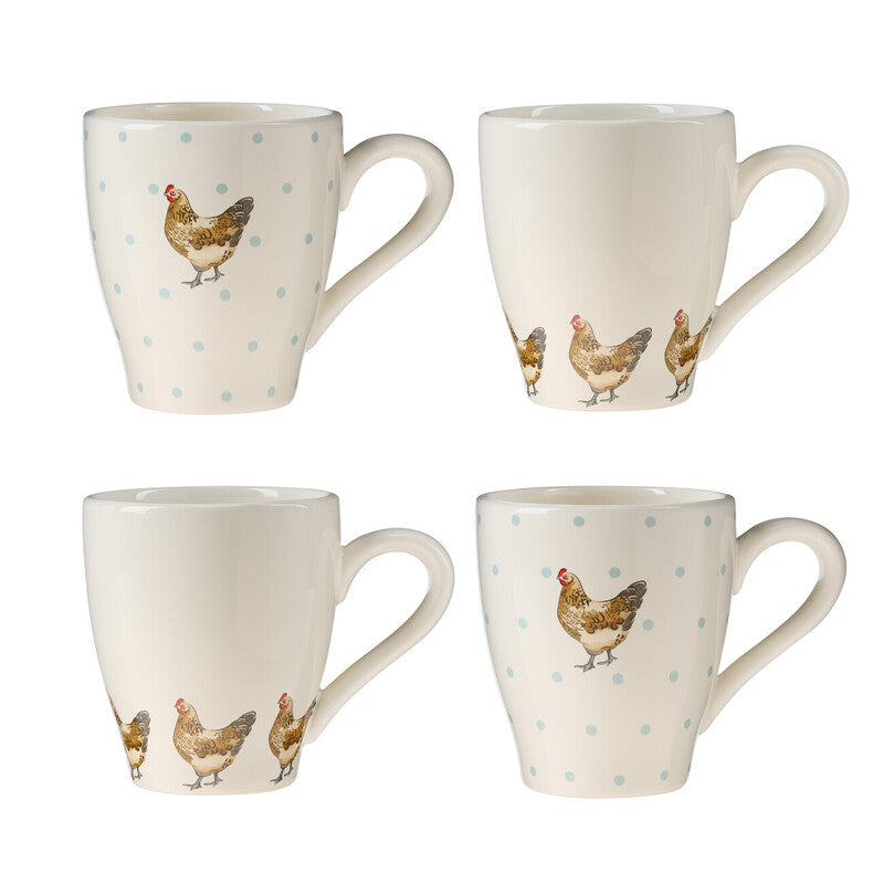 Set of 4 Mrs Henderson Mugs