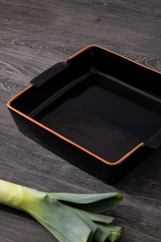 Calisto Square Black Glazed Baking Dish
