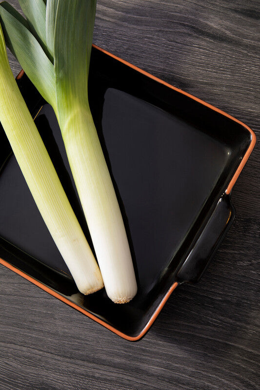 Calisto Square Black Glazed Baking Dish