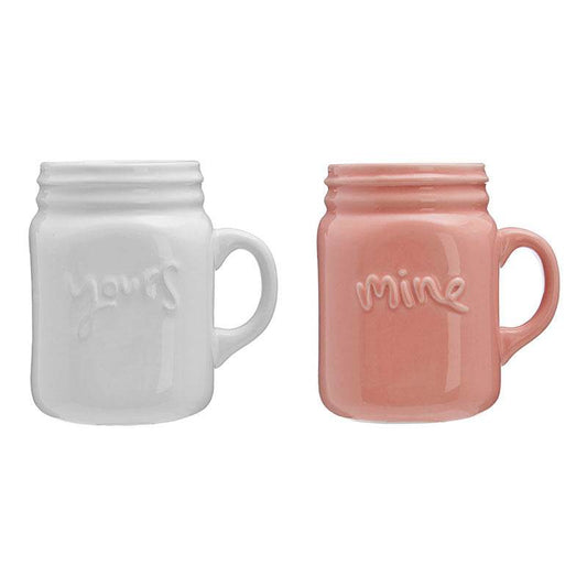 Pretty Things Mine & Yours Mugs - Set Of 2 - Premier Home