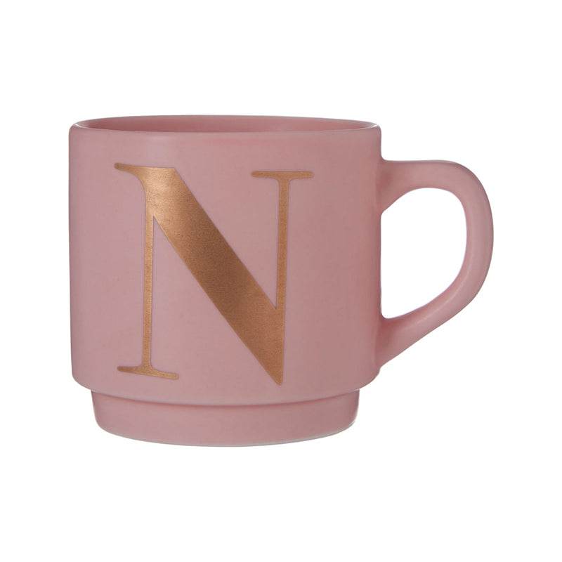 Signet Pink N Letter Mug - Premier Home