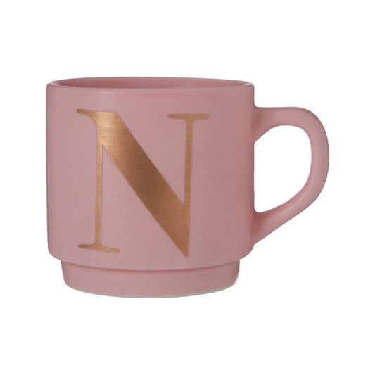 Signet Pink N Letter Mug - Premier Home