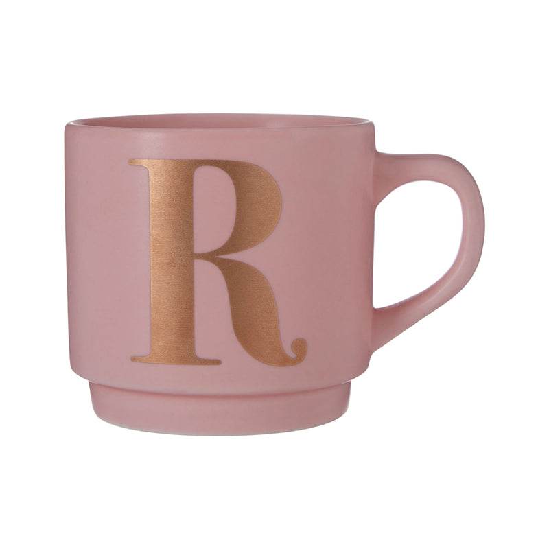 Signet Pink R Letter Mug - Premier Home