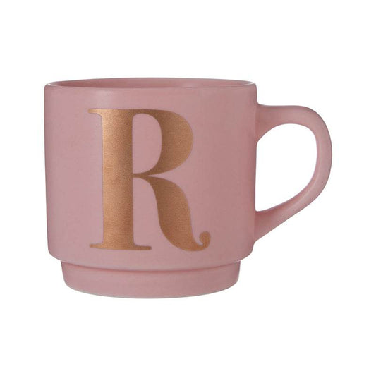 Signet Pink R Letter Mug - Premier Home