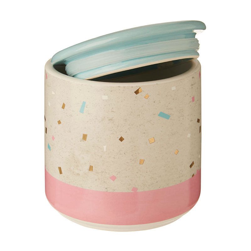 Medium Recycled Grey Pink Storage Canister