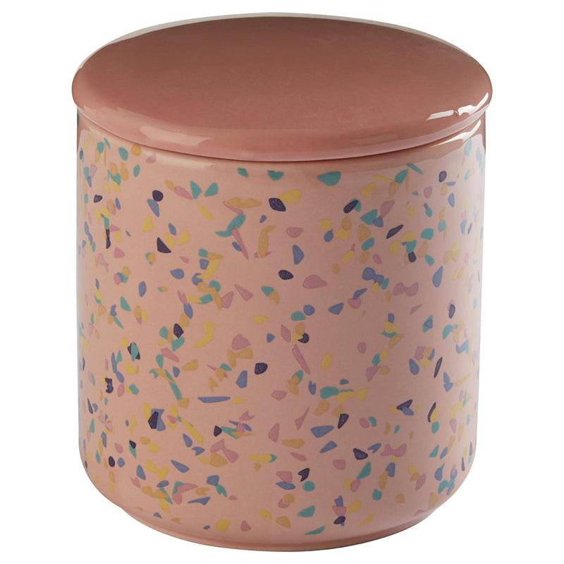Medium Pink Terrazzo Storage Canister - Premier Home