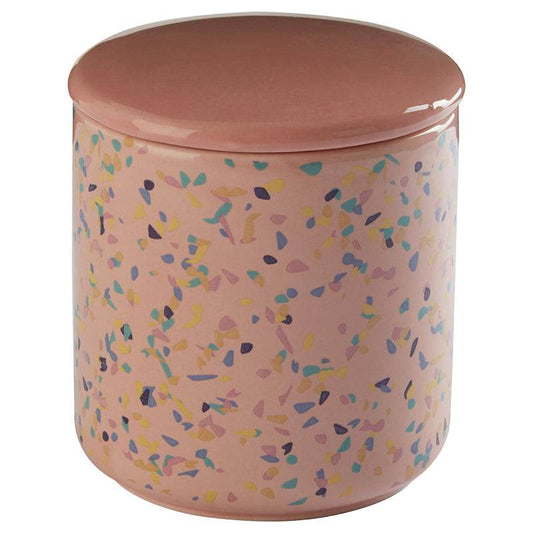 Medium Pink Terrazzo Storage Canister - Premier Home