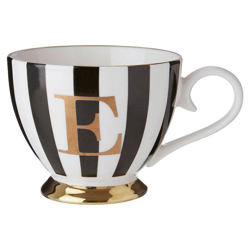 Mimo Duchess E Letter Monogram Mug - Premier Home