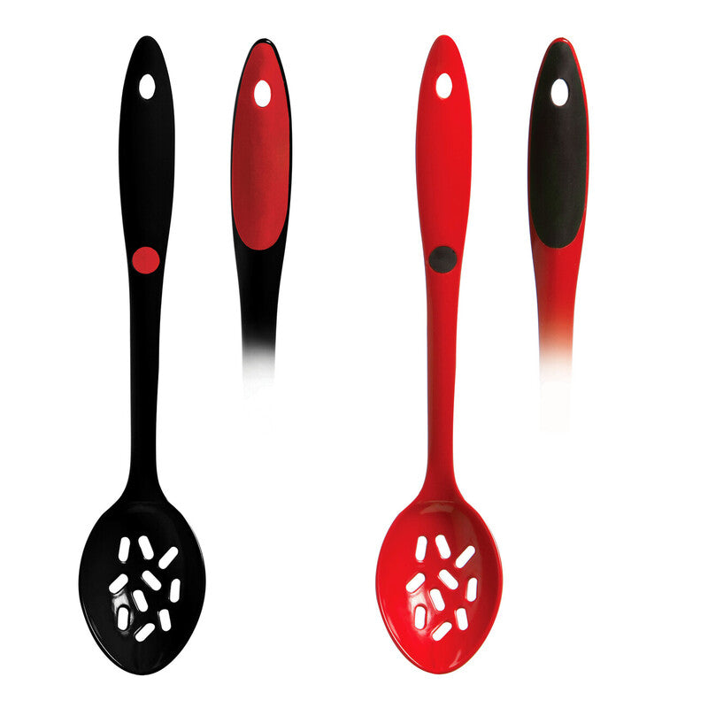 Black Melamine Slotted Spoon