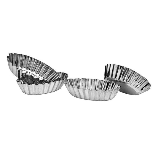 Oval Fluted Small Cake Moulds - Set of of 4 - Premier Home