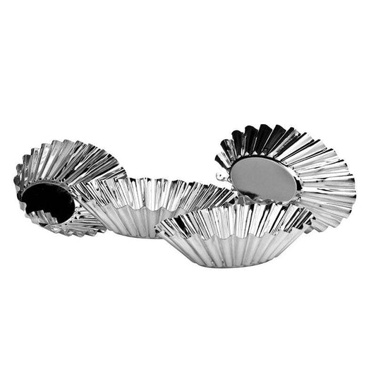 Oval Fluted Cake Moulds - Set of of 4 - Premier Home