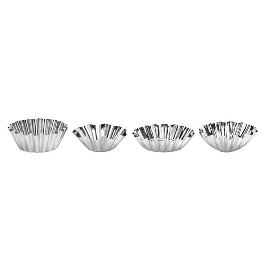 Round Fluted Cake Moulds - Set of 8 - Premier Home