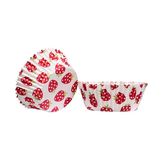 Strawberry 60pcs Medium Cupcake Cases - Premier Home