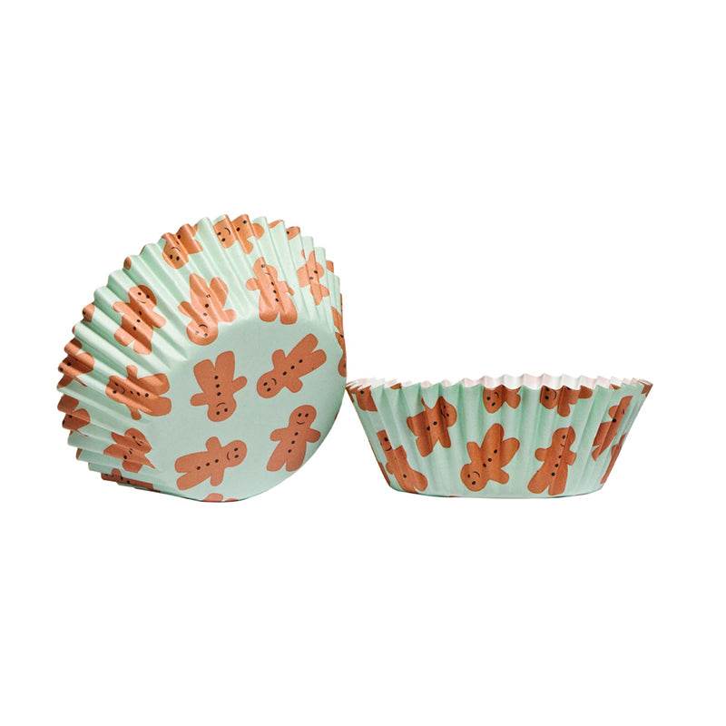 Gingerbread 60pcs Medium Cupcake Cases - Premier Home