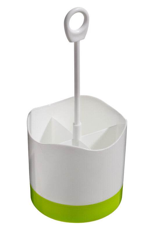 Lime Green 4 Compartment Cutlery Caddy - Premier Home