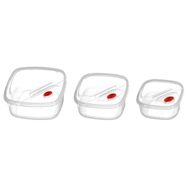 Clear Plastic Storage Containers Set