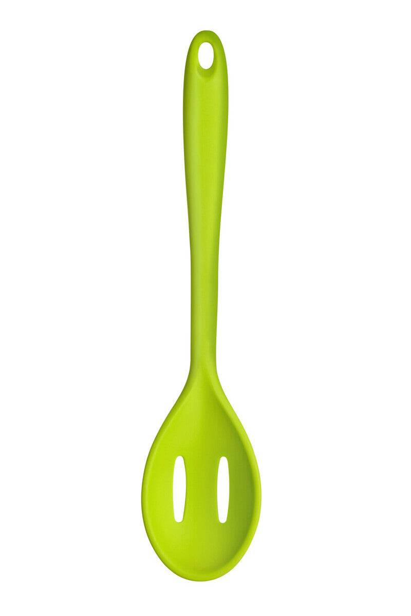 Zing Lime Green Silicone Slotted Spoon - Premier Home